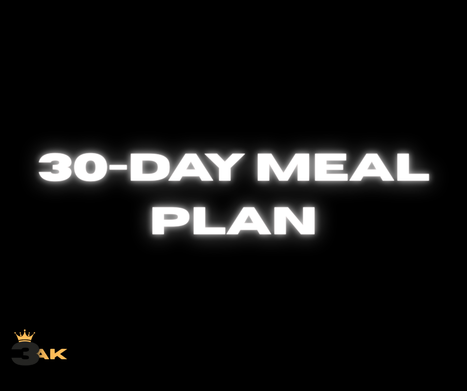 3AK 30-Day Meal Plan